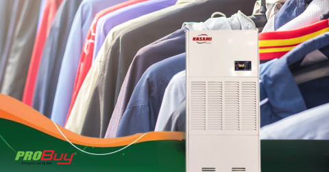 Lắp đặt "Máy hút ẩm công nghiệp KASAMI KD-180" sấy quần áo xuất khẩu tại Bắc Giang !
