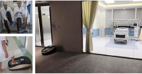 Tăng hiệu quả kiểm soát nhiễm khuẩn phòng sạch bệnh viện nhờ máy bọc giày Quen XT-46C