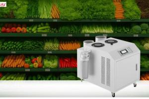Duy trì độ ẩm lý tưởng cho siêu thị mini cửa hàng tiện lợi với máy phun sương tạo ẩm Mitsuta