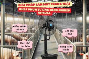 Lợi ích thiết thực của quạt phun sương Mitsuta trong chăn nuôi