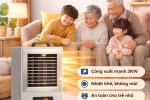 Máy sưởi công nghiệp Mitsuta XNXD-3 – Giải pháp sưởi ấm hiệu quả cho gia đình trong mùa đông giá buốt
