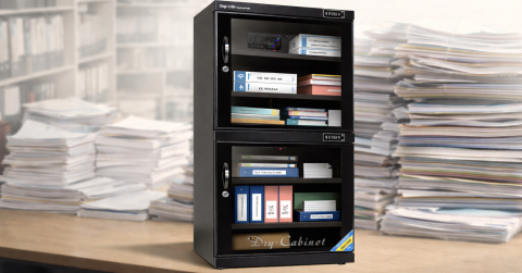 Tủ chống ẩm Digi-Cabi DHC-300 – Giải pháp bảo quản chứng từ, tài liệu văn phòng tối ưu