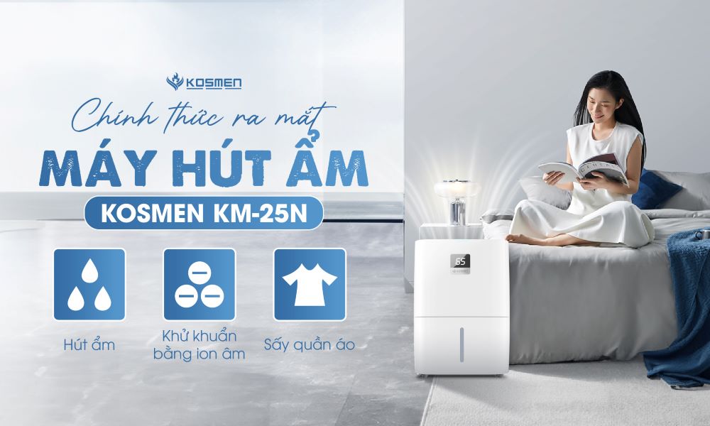 Kosmen ra mắt máy hút ẩm Kosmen KM-25N